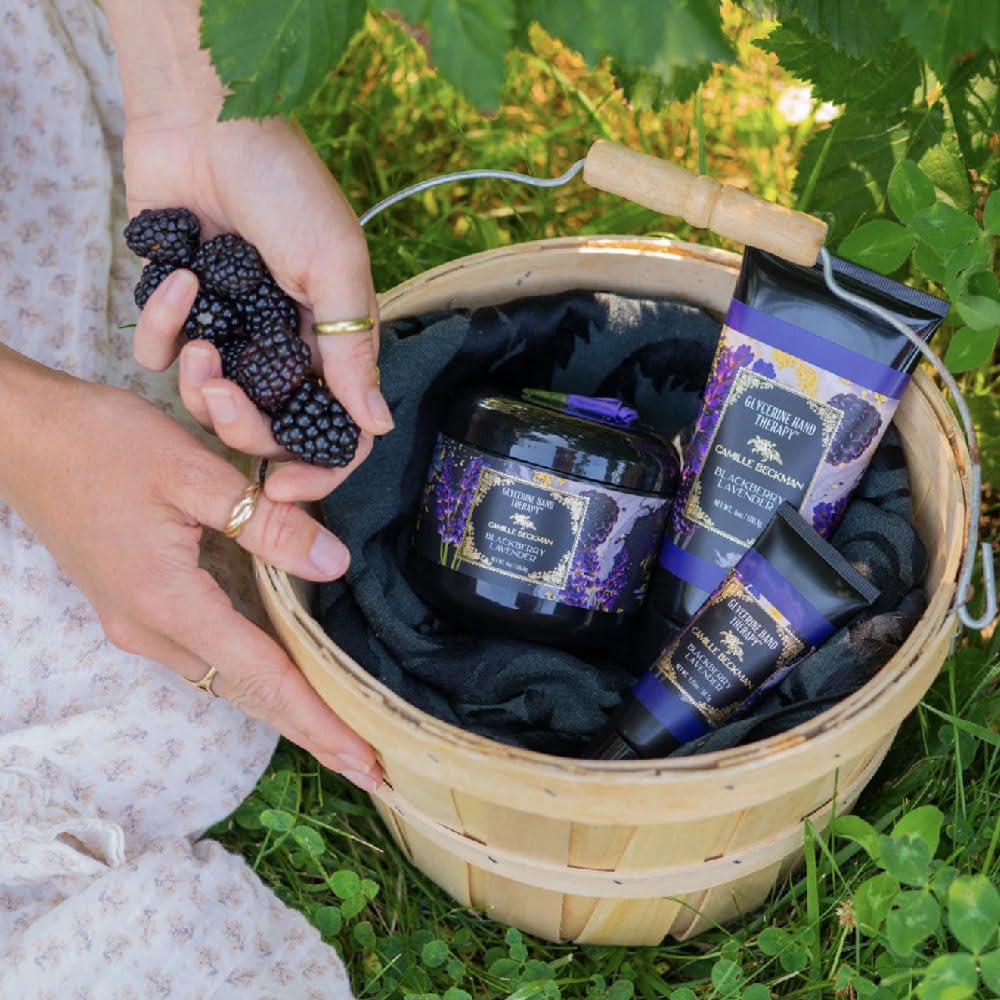 Camille Beckman Glycerine Hand Therapy Cream, Blackberry Lavender, 1.35 Ounce