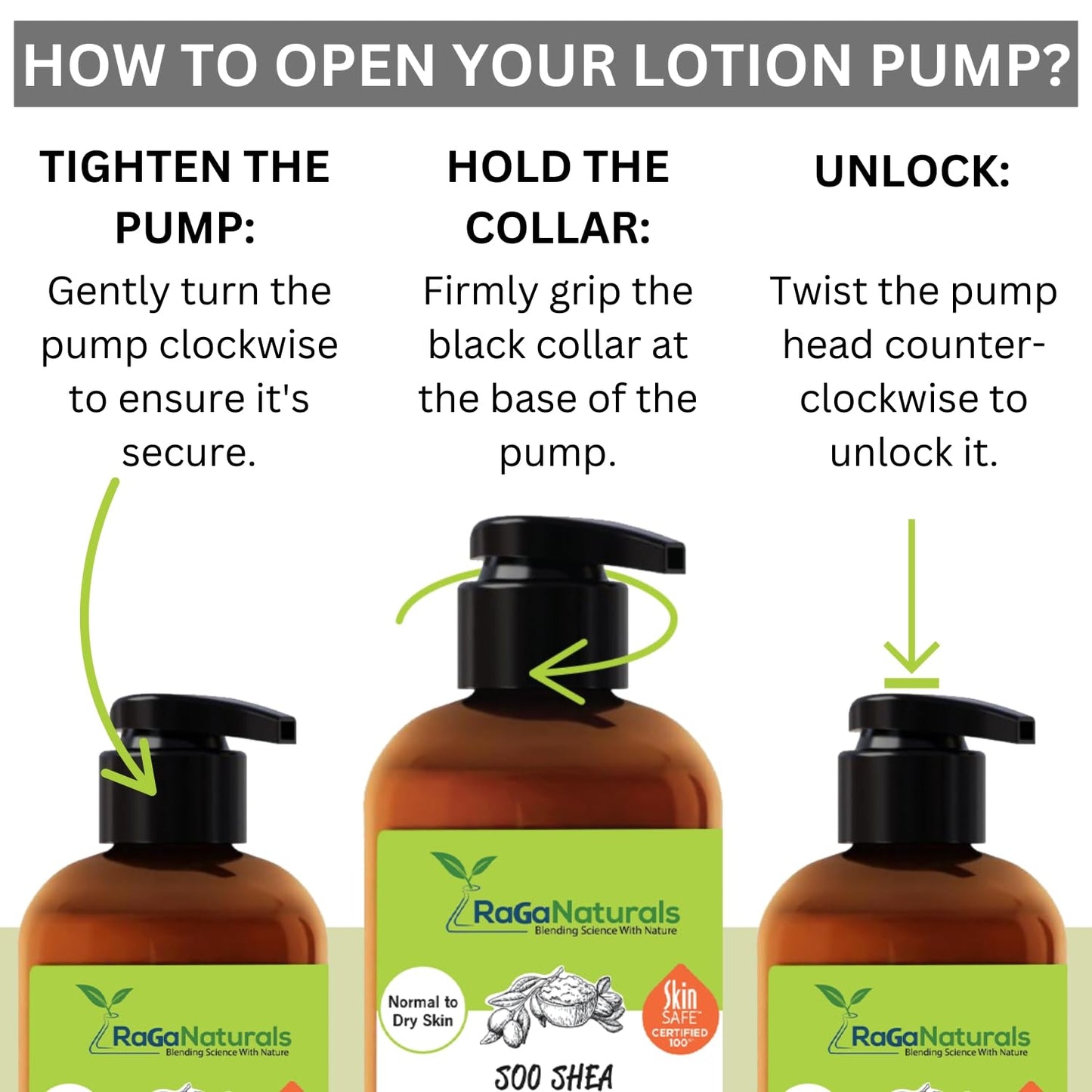 RaGaNaturals Natural Unscented Body Lotion for Dry, Sensitive Skin with Shea Butter, Avocado Oil & Vitamin E - Moisturizing, Fragrance Free Hand Lotion With Organic Essence -For Women, Men, Kids-16 Oz