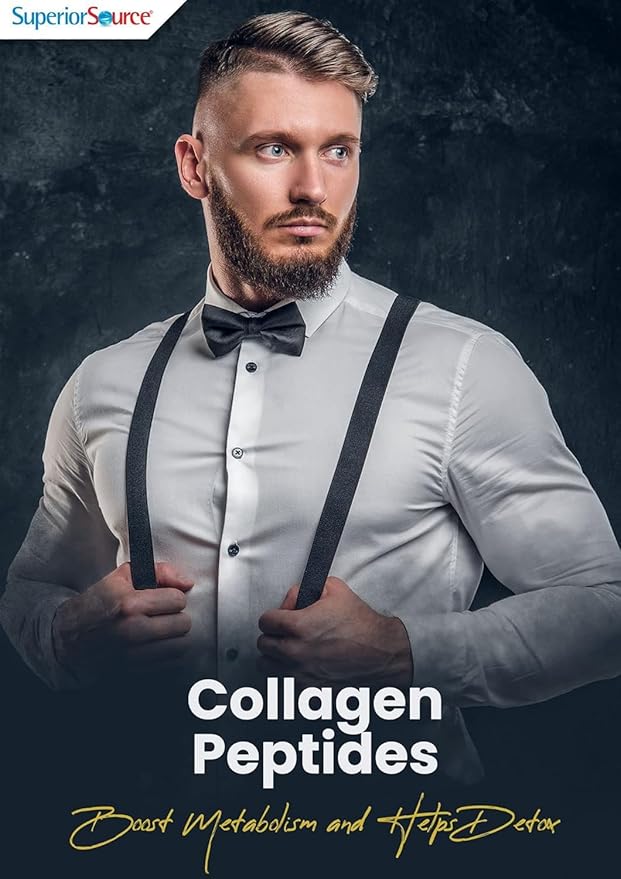 Superior Source Collagen Peptides Hydrolyzed Collagen - from Grass-Fed Cows - Supports Healthy Hair, Skin, Nails, Ligaments & Tendons - Gluten-Free & Dairy-Free - Unflavored, 12.7 oz