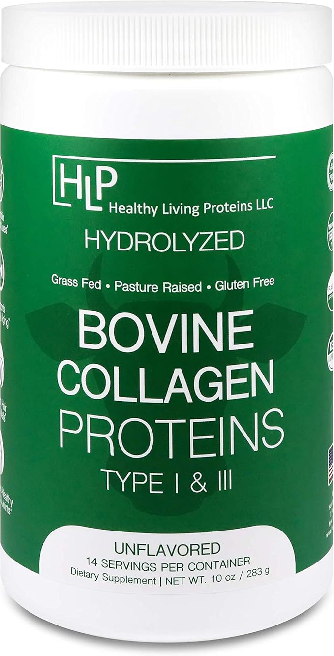 Healthy Living Proteins Bundle - 10oz Bovine Collagen Powder & 90ct Multi Collagen Gummies