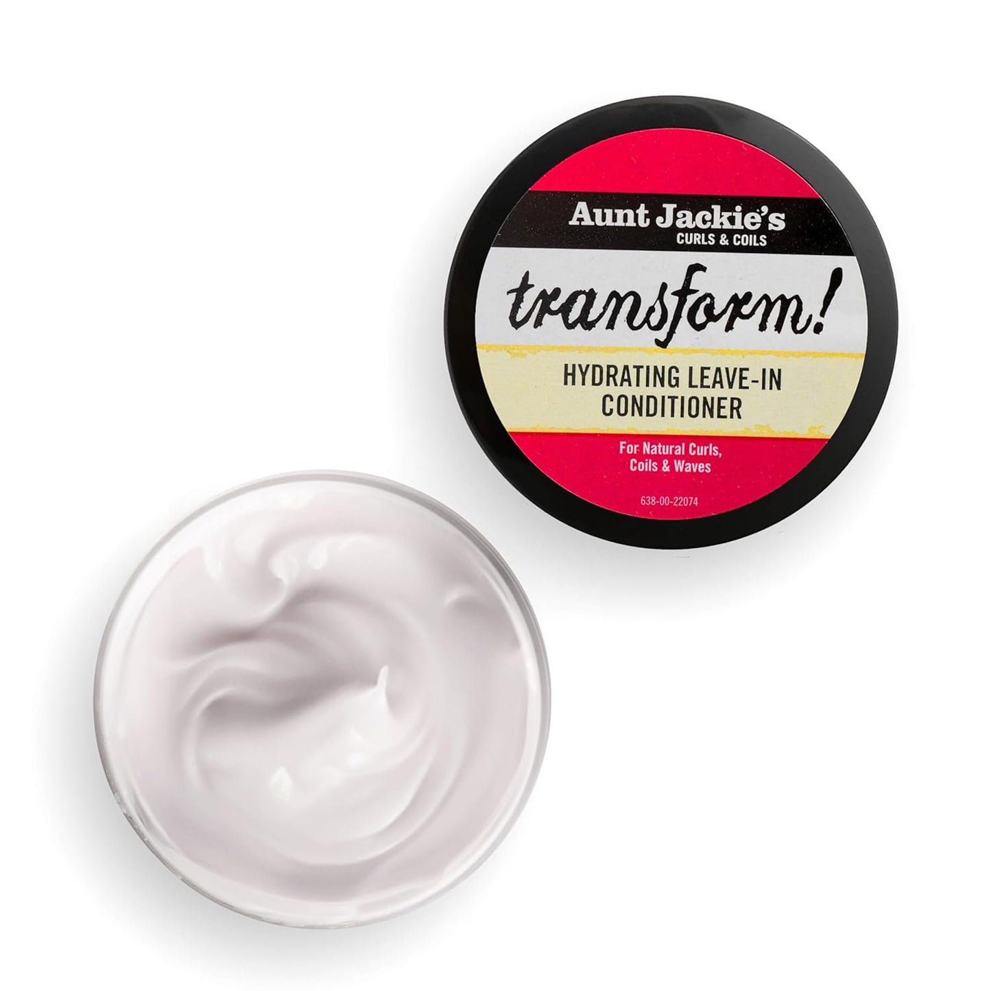 Aunt Jackie's Curls and Coils Transform Hydrating Leave-In Creme Conditioner for All Hair Types and Textures, 15 oz