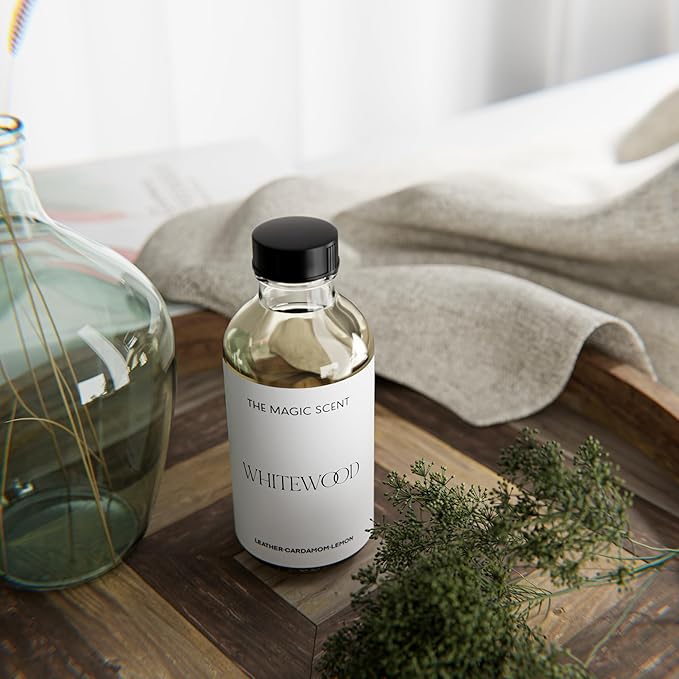 Whitewood Oils for Diffusers - HVAC & Cold-Air Ultrasonic Diffuser Oil Inspired by The 1 Hotel, Miami Beach - Essential Oils for Aromatherapy - 8.5 fl oz, 250 mL