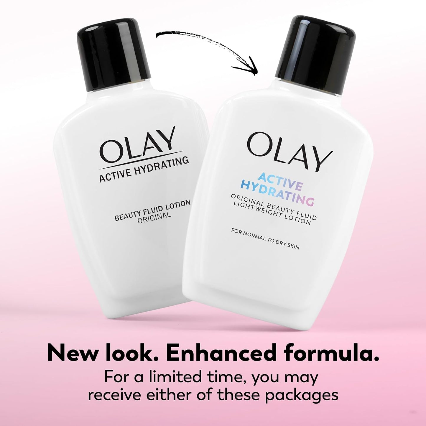 Olay Face Moisturizer, Active Hydrating Beauty Fluid Lotion, Original Facial Moisturizer, 4 Oz. (Pack of 2)