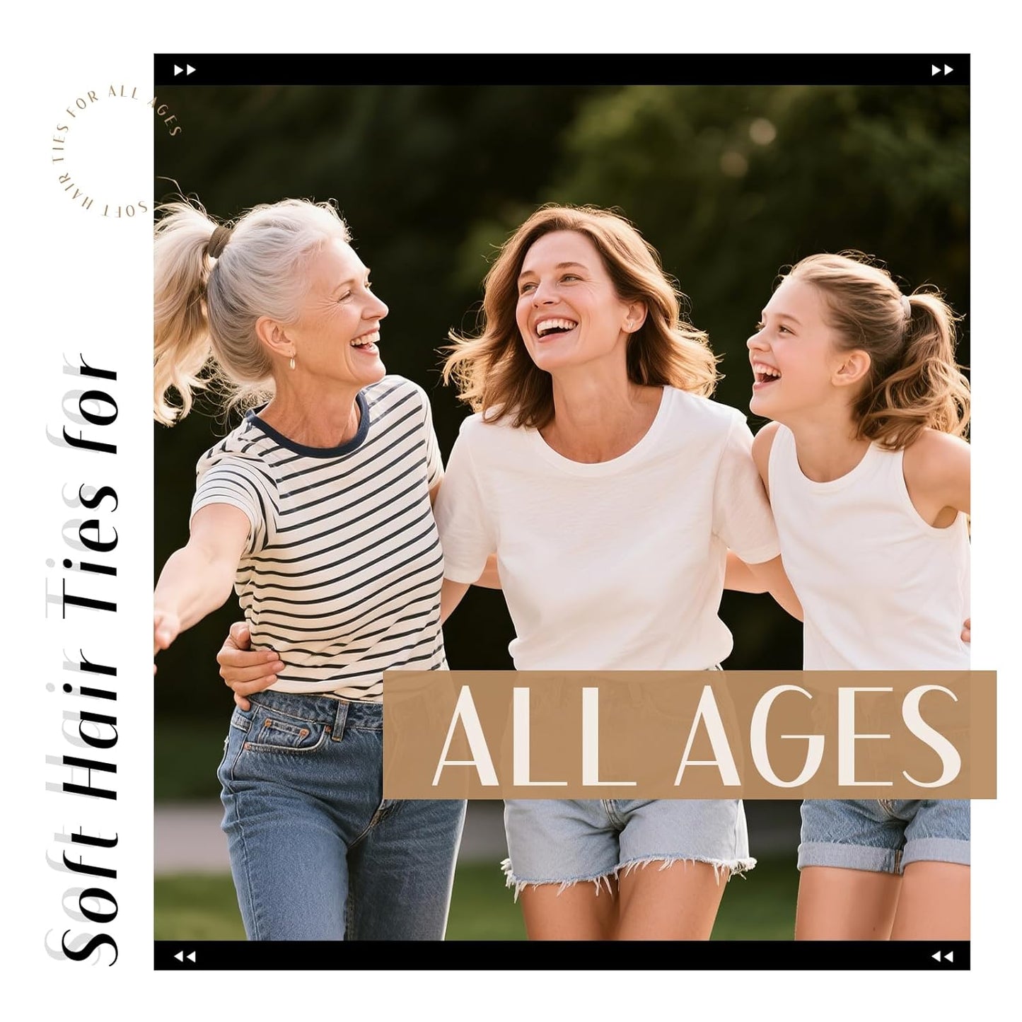 Dreamlover Hair Ties for Women, Ponytail Holders, Neutral Color, 50 Pieces