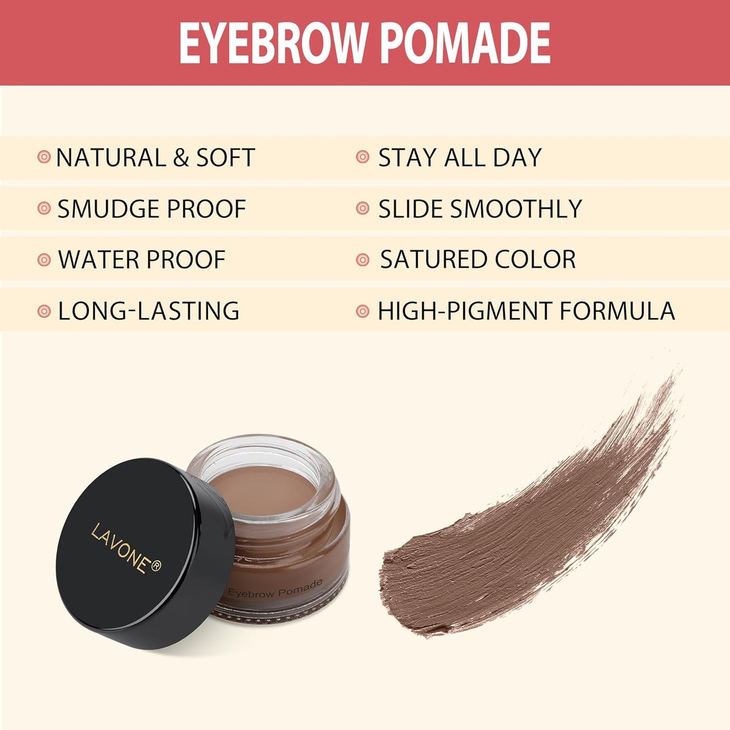 LAVONE Hair-Like Eyebrow Pen Makeup kit, Eyebrow Pencils for Women with Waterproof Microblading Eyebrow Pencil, Eyebrow Pomade, Eyeliner and Eyebrow Brush, Create Full, Natural Brows, Ash Brown