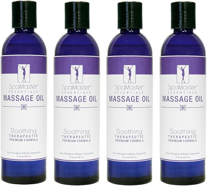 Master Massage Soothing Massage Oil, 8 oz. Pack of 4