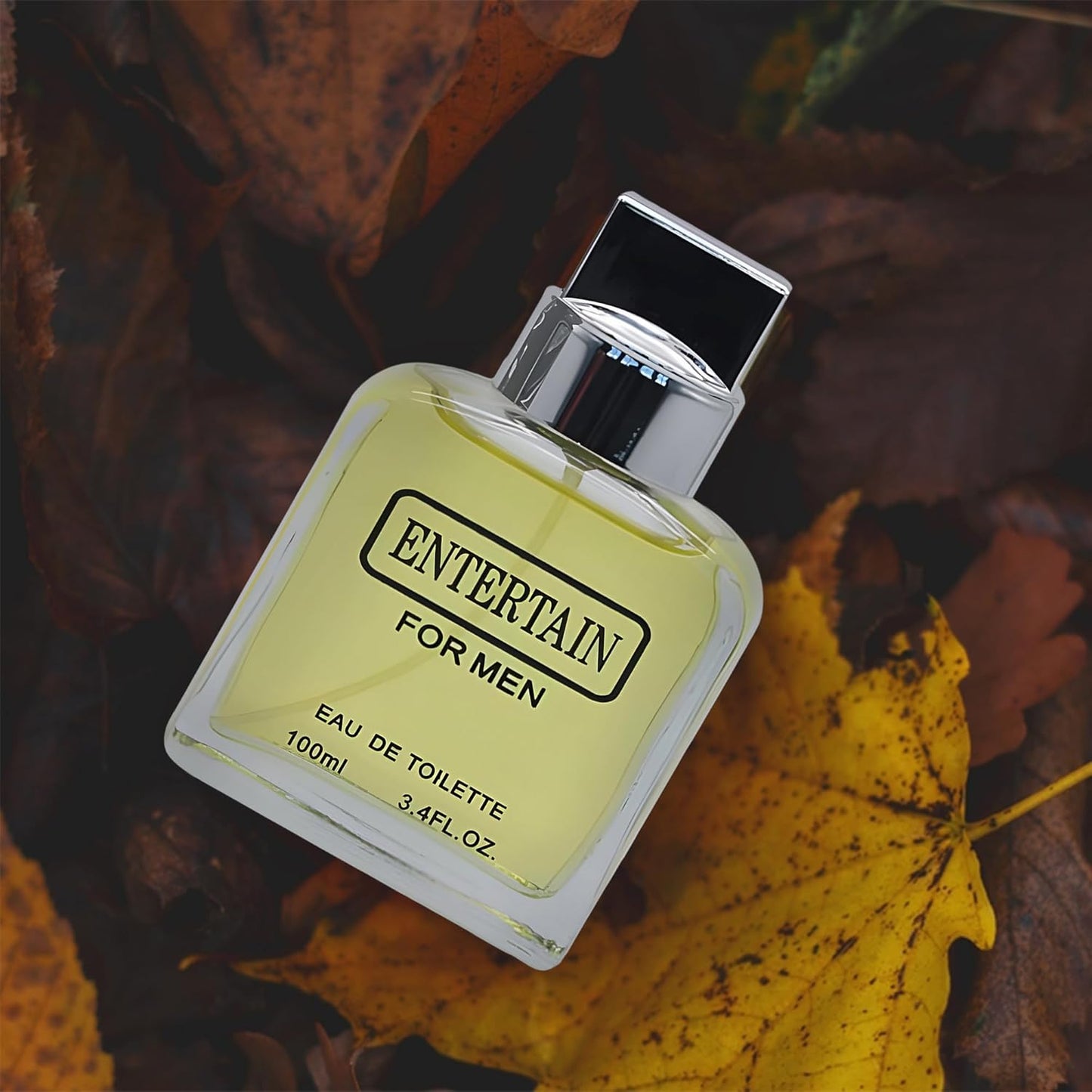 Entertain Men's Perfume–Dynamic & Charismatic Fragrance with Fresh Citrus,Spicy Accents,and Woody Notes Eau de Toilette 100ML for All Skin