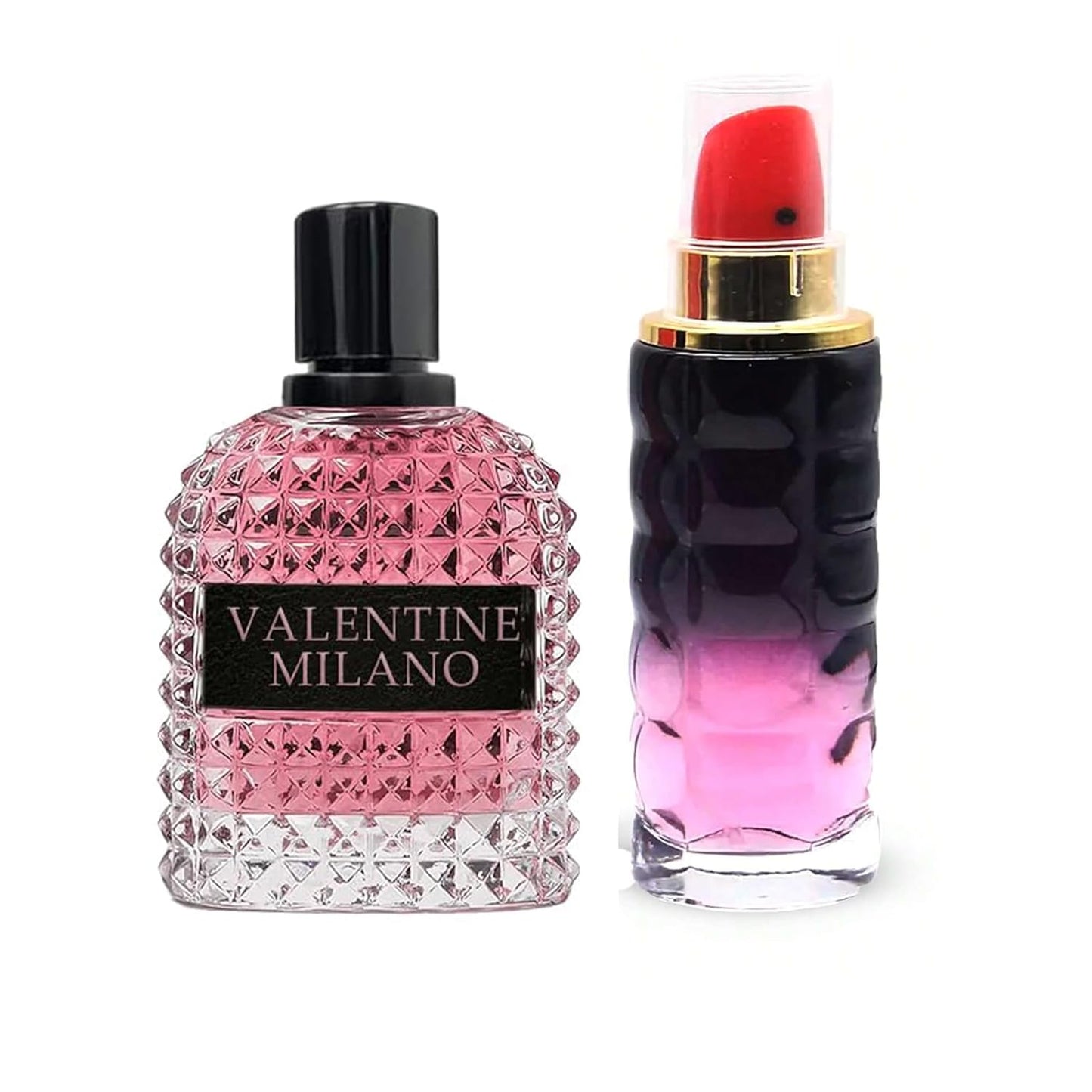 Women's Perfume Combo Set Milano Women&Kiss Me Floral Fruity Fragrance Eau De Parfum Elegant 100ml Bottle Natural Spray Each for Daily Used