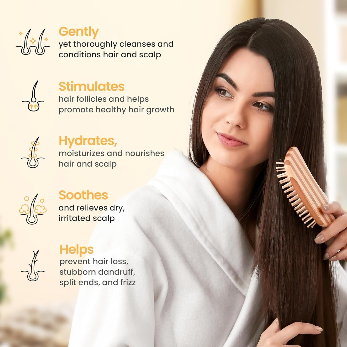 Hair Growth Shampoo And Conditioner with Manuka - Best Shampoo and Conditioner for Thinning Hair and Hair Loss - Hydrating, Sulfate-Free Shampoo and Conditioner for Color-Treated Hair and Dry Scalp