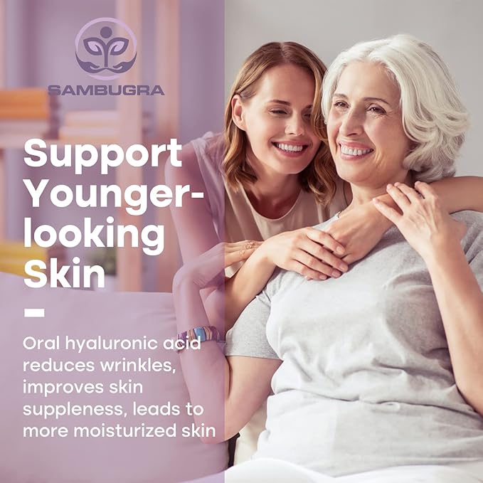 Liposomal Hyaluronic Acid 1000mg, High BioavailabilityHyaluronic Acid Capsules, Dietary Supplement Support Skin and Joint Lubrication, 180 Capsules (Pack of 3)