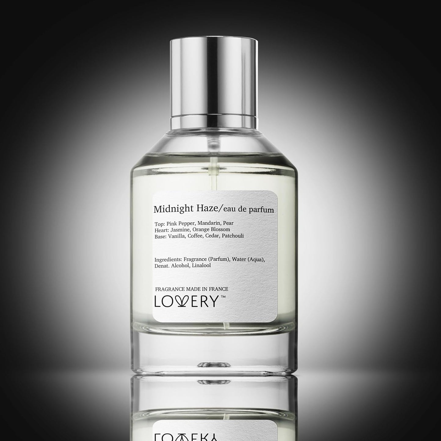 LOVERY Christmas Eau De Parfum Inspired by Y s.l's Black Opium. Midnight Haze Perfume for Women, Clean Long Lasting Vegan Womens Perfumes - Vanilla, Jasmine, Coffee, Warm, Sensual Fragrance, France