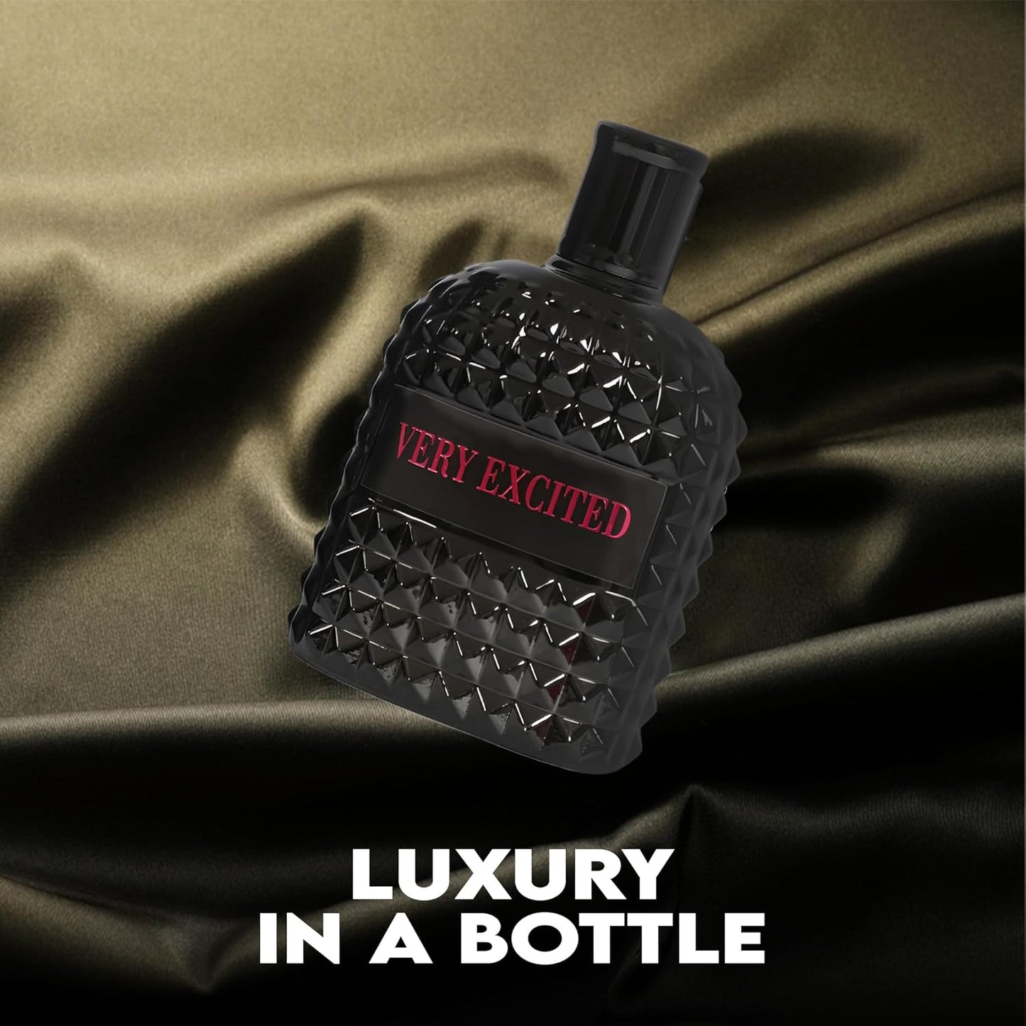 Very Excited Sensual Woody Fragrance for Men | Long Lasting Cologne Aromatic Scent, Eau de Parfum Natural Spray - Great Holiday Gift, 3.4 Fl Oz/100 Ml