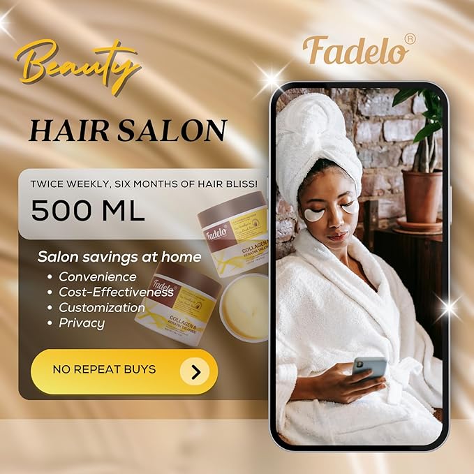 Collagen+Keratin Hair Mask - Deep Repair for Damaged Hair with Argan Oil and Vitamin E - Hydrating Treatment for Dryness and Damage-500 ml (Refreshing), Yellow (16.9 Fl Oz (Pack of 1), Floral)