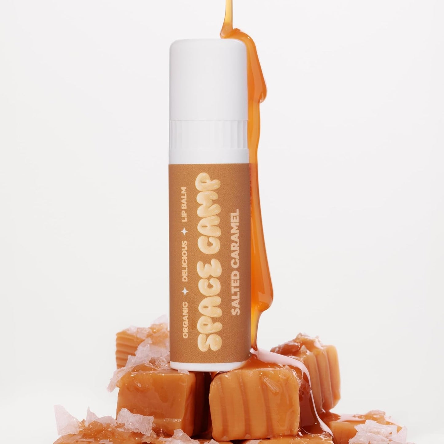 Wellness Jumbo Lip Balm - Salted Caramel Organic Flavored Balm (2 Pack)