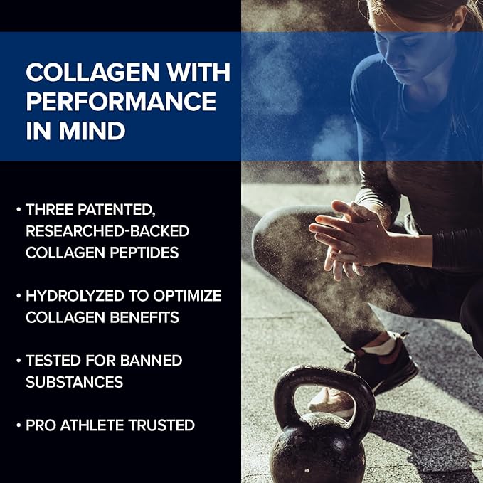 Collagen Complex - NSF Certified for Sport Collagen Peptides Powder - Collagen for Joints, Bone Strength, Skin Elasticity (13.8 oz)