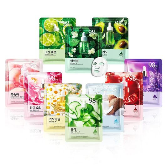 10PCS Hydrating Facial Sheet Mask,Moisturizing Face Masks Skincare Gift Set,Long Lasting Face Mask Skin Care & Facial Mask Kit for All Skin Types 21