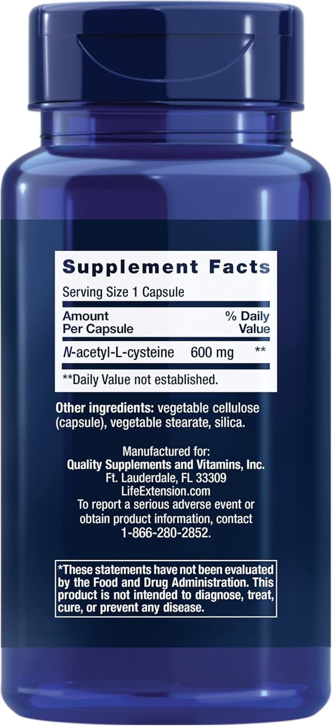 Life Extension NAC Immune & Respiratory 60 Capsules 60 Capsules