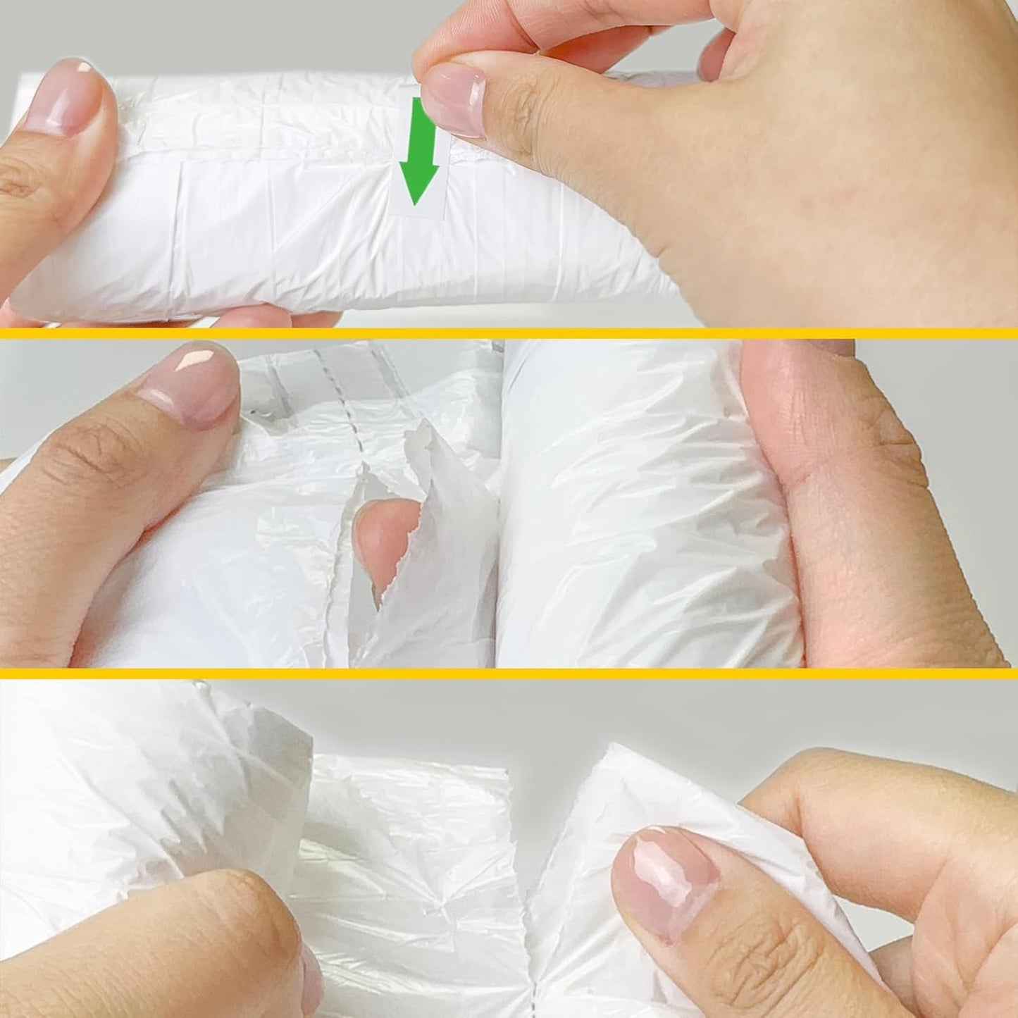 Small Trash Bags 4 Gallon Drawstring, Inwaysin 4 Gallon Trash Bag Extra Strong, Small Garbage Bags for Bathroom Can Bedroom Office Can, Unscented, Quick Cinch,15-18L, White, 54Count