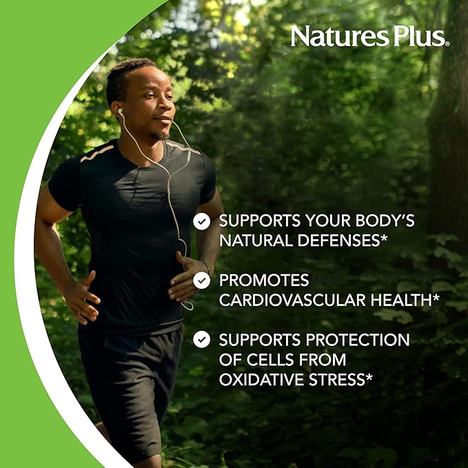 NaturesPlus Vitamin E Chewable - 400 iu, 90 Vegetarian Tablets - Natural Carob Flavor - Healthy Cardiovascular Function, Free-Radical Defense & Overall Wellbeing - Gluten-Free - 90 Servings