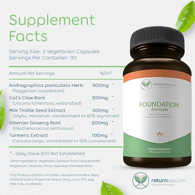 Foundation Formula | Tick Immune Support 270 Capsules