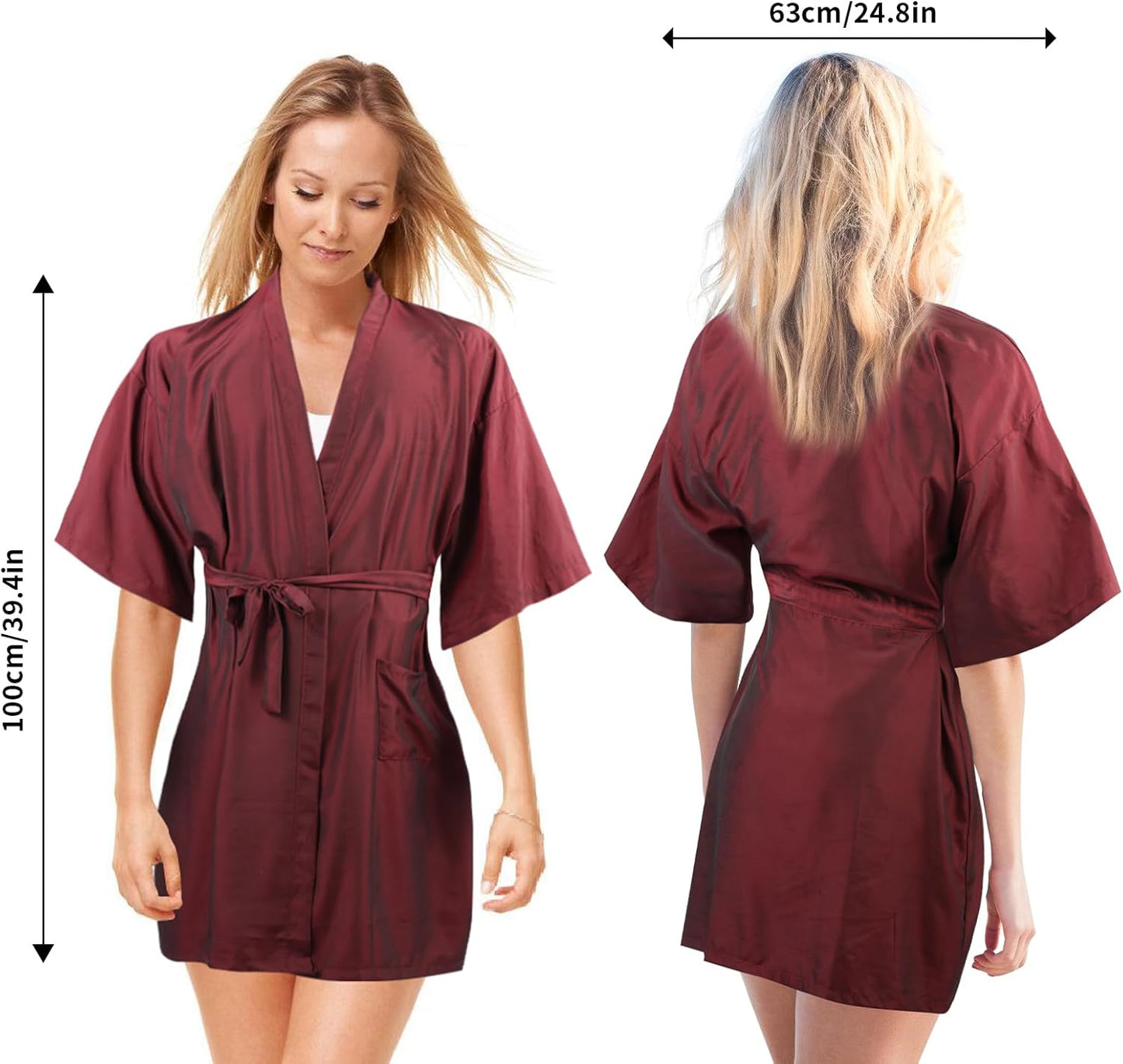 Salon Client Gown Robes Cape Hair Cutting Smock with Adjustable Tie for Hair Cutting Barber Hairstyling