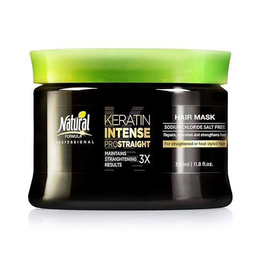 Natural Formula Keratin Hair Mask - Intense Repair, Hair Mask for Frizzy Hair - 350ml