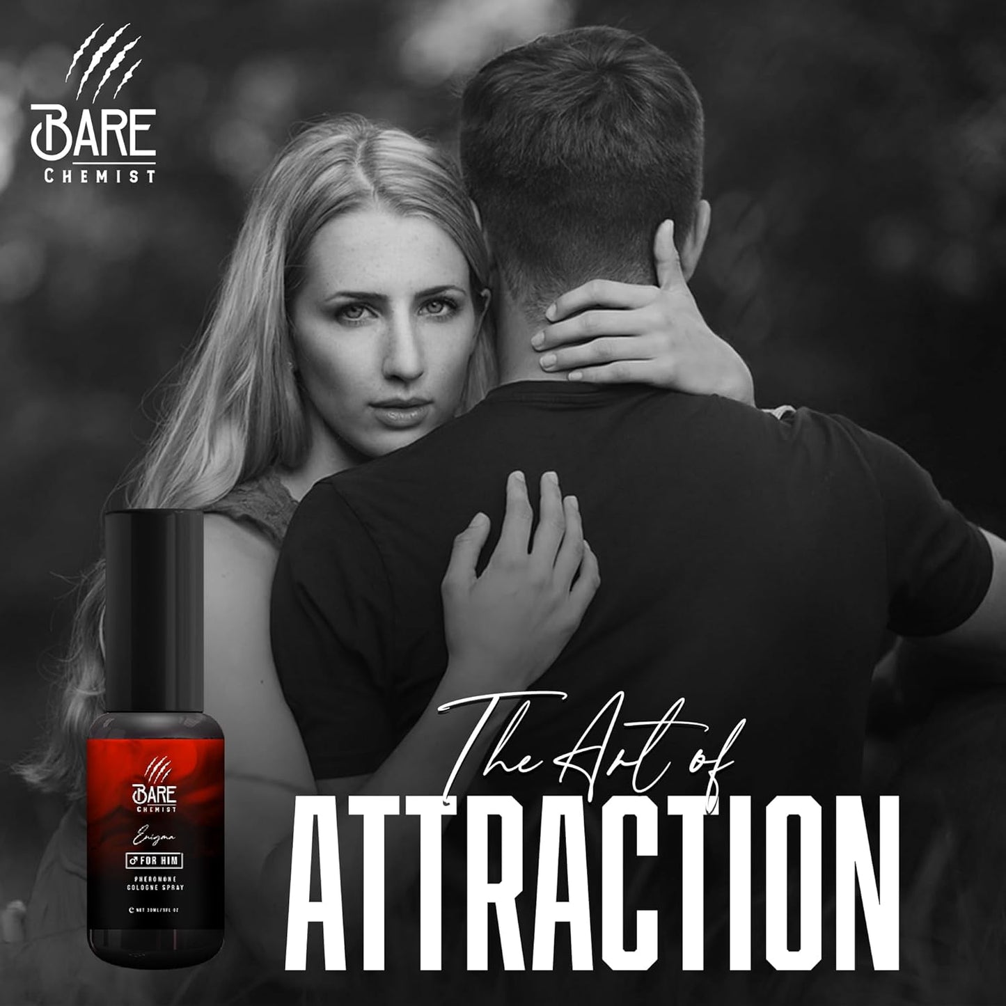 Enigma Pheromone Cologne for Him - [Attraction Formula] Pheromone Cologne for Men 1oz. - Lavender, Sage, Wood