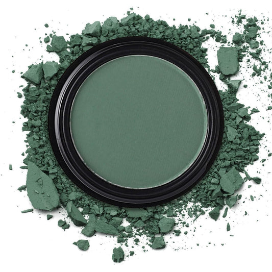 MEICOLY Single Green Eyeshadow Palette,Matte Green Eye Shadow for Elphaba Makeup,Pressed Powder Eyeshadow,Matte Shade Eyelid Color Eye Makeup,High Pigment,Long Wear