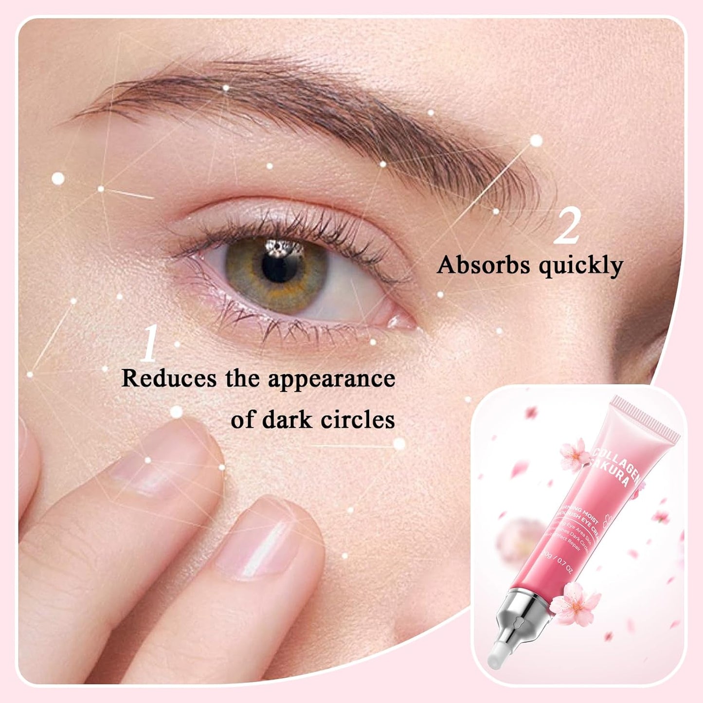 8PCS Skin Care Set, Moisturizing Cherry Blossom Facial Skin Care Kit, Hydrating Skincare Set for Women, Travel Facial Care Kits with Face Masks, Eye Cream, Cleansing Lotion, Serum, Face Cream,Toner