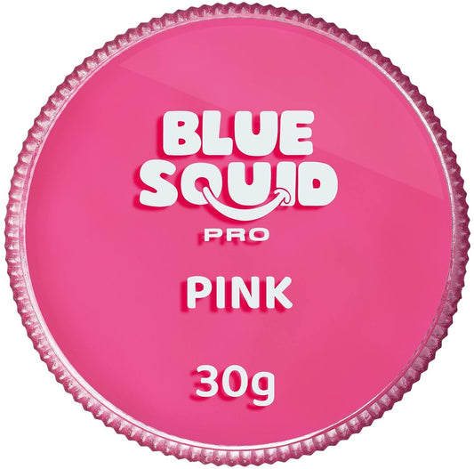 Blue Squid Face Paint Water Based Single Cake Professional Face Paint & Body Paint - Water Activated, Kids Adults Face Painting for Costume, Halloween Makeup, Cosplay - Pastel Pink Face Paint 30g