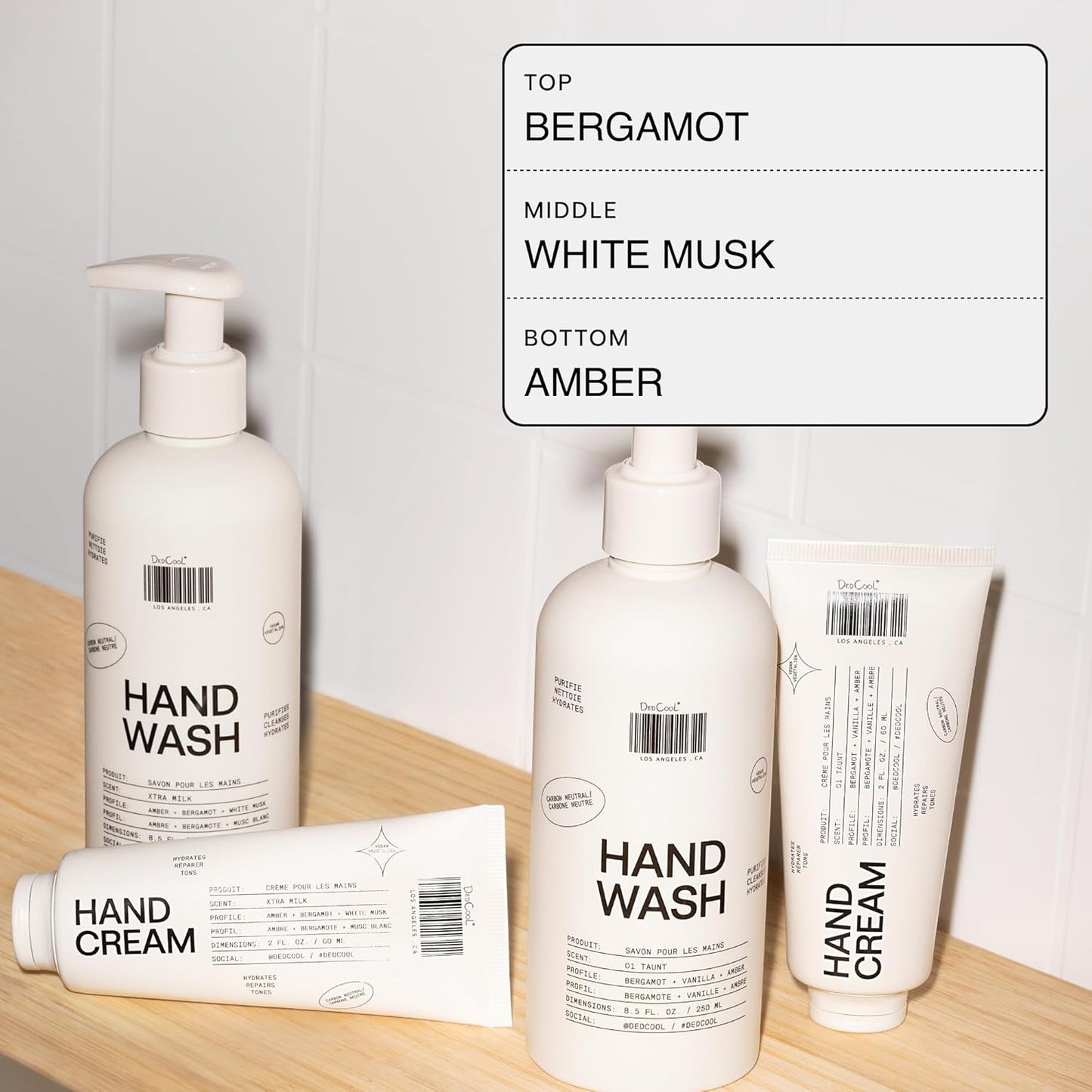 DedCool Xtra Milk Hand Wash | Moisturizing Gentle Cleanser | Squalane, Aloe & Marshmallow Root | Non-Toxic, Vegan, Carbon-Neutral | Soft, Hydrating Formula | 8.5 fl oz