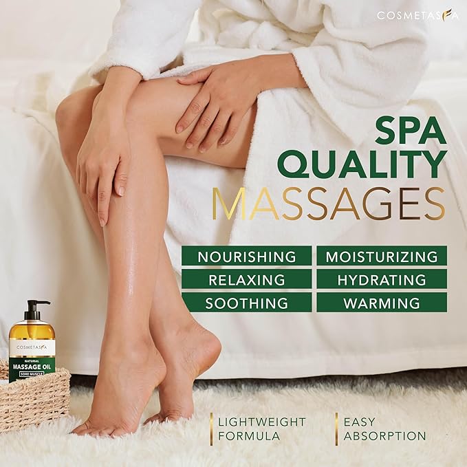 Cosmetasa Massage Oil for Sore Muscles with Roller Ball - Soothes Joints & Muscles with Arnica, Lavender Oil, Peppermint Oil & Chamomile Extract, Unisex