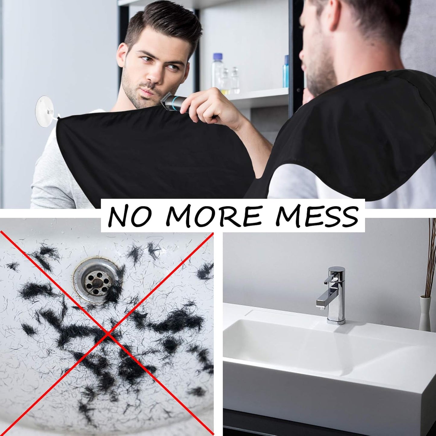 Beard Bib Apron Fathers Day Stocking Stuffers Christmas Anniversary Valentines Day Gifts for Men Dad Him Boyfriend Husband form Daughter Son Wife