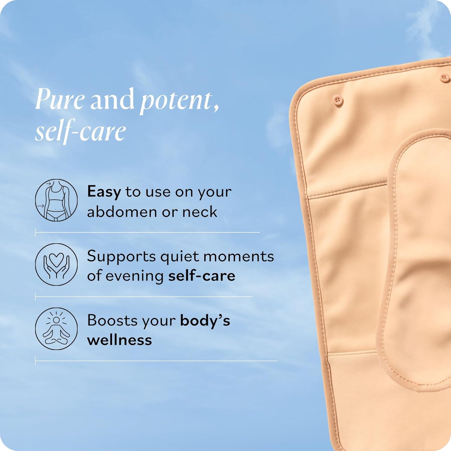 Sky Organics 16oz Castor Oil w/Wraps | Reusable Organic Castor Oil Pack to Boost Body's Wellness, Encourage Rest & Relaxation | Adjustable Elastic Straps Cotton Durable Easy to Use