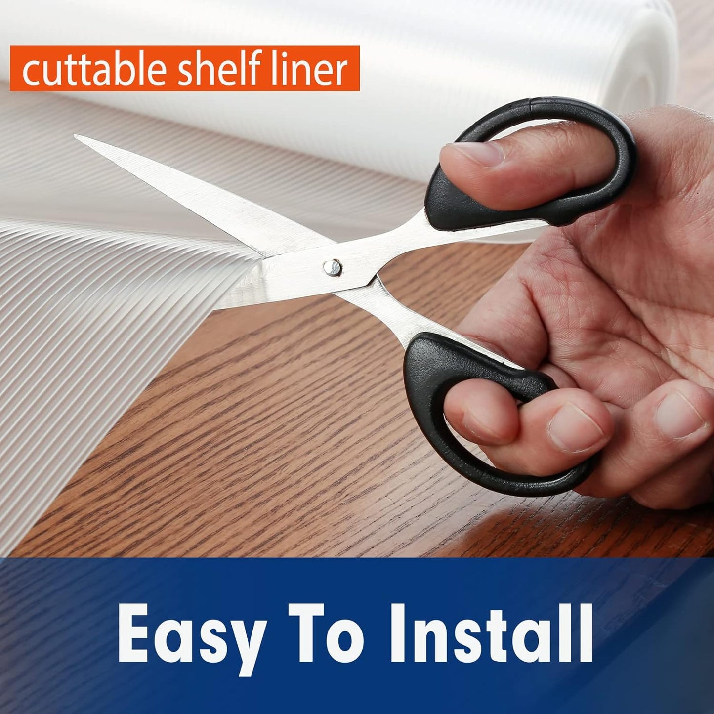 Shelf Liner, Drawer Liner, 20 Inches x 10 FT Cabinet Liner for Kitchen Cabinets Non-Adhesive Shelf Liners, Waterproof Shelf Paper with Non-Slip, Durable Liners, Clear