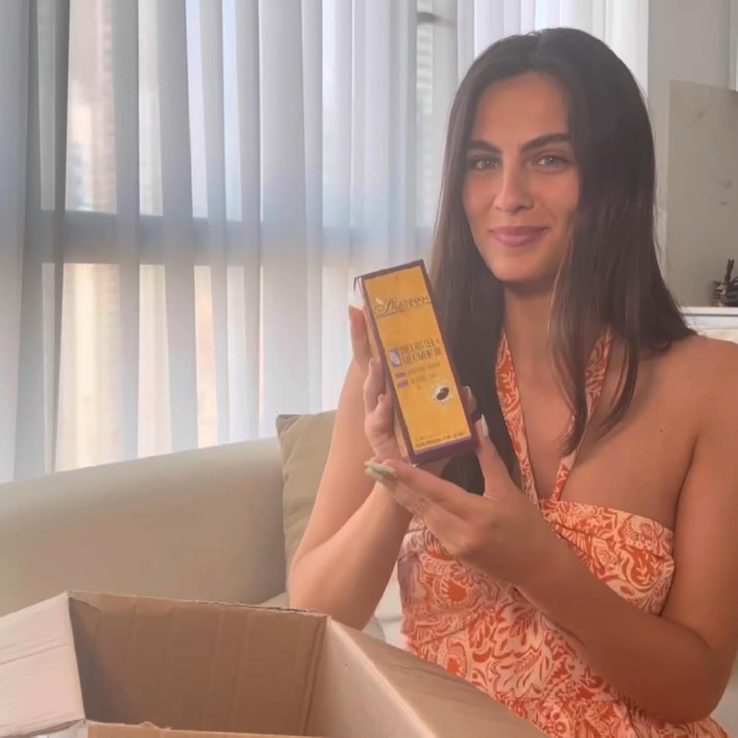 Savannah Hair Therapy Hair Oil with Shea Butter for Frizzy, Dry & Damaged Hair, Hydrating Keratin Treatment Oil, 1.69oz/50ml