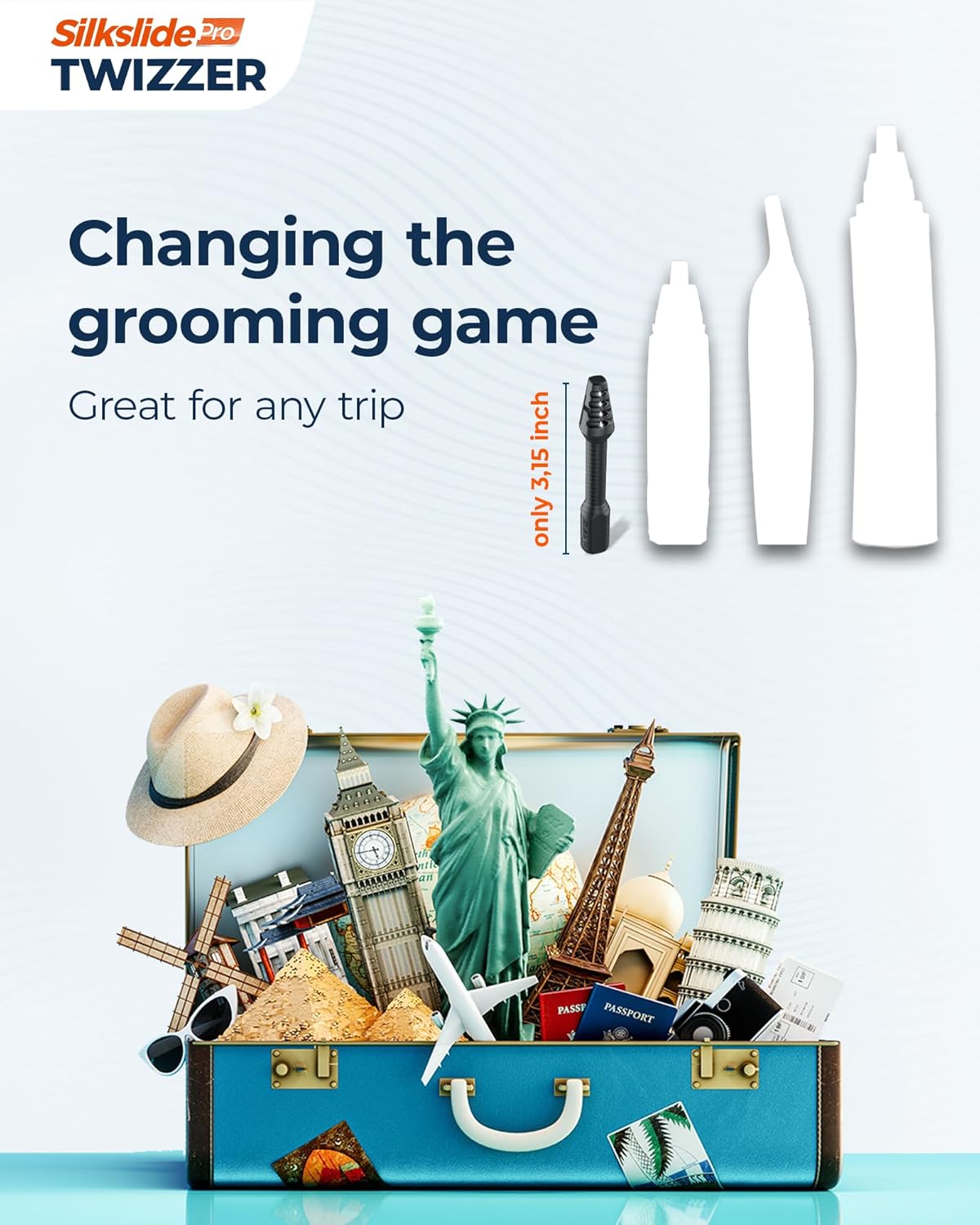 TWIZZER, Nose Hair and Ear Hair Trimmer for Men and Women, Twist and Trim Nasal Hair Removal, German Blades, Patented Design, No Electricty or Batteries