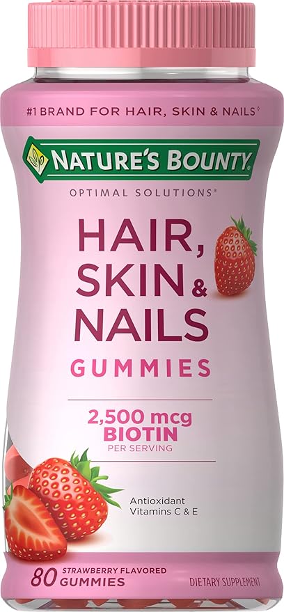 Nature's Bounty Optimal Solutions Gummies, Strawberry, 80 Count