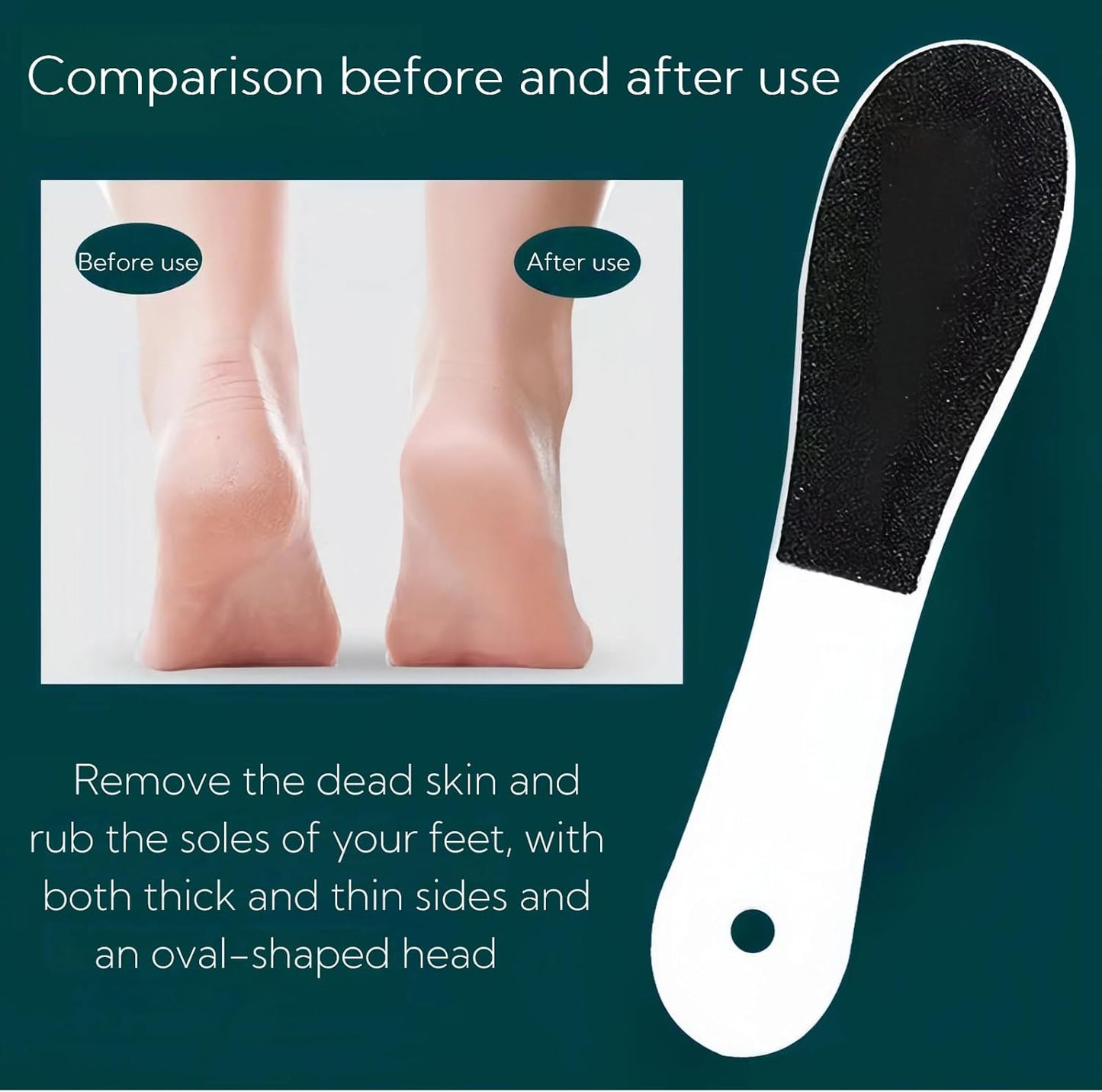 10 Pack Foot File, Professional Foot Callus Remover Sandpaper Pedicure Tools, Double Side Foot Scrubber, Sander for Dead Skin Foot Rasp Pedicure for Women Mother Family Manicure Beauty Shop Spa
