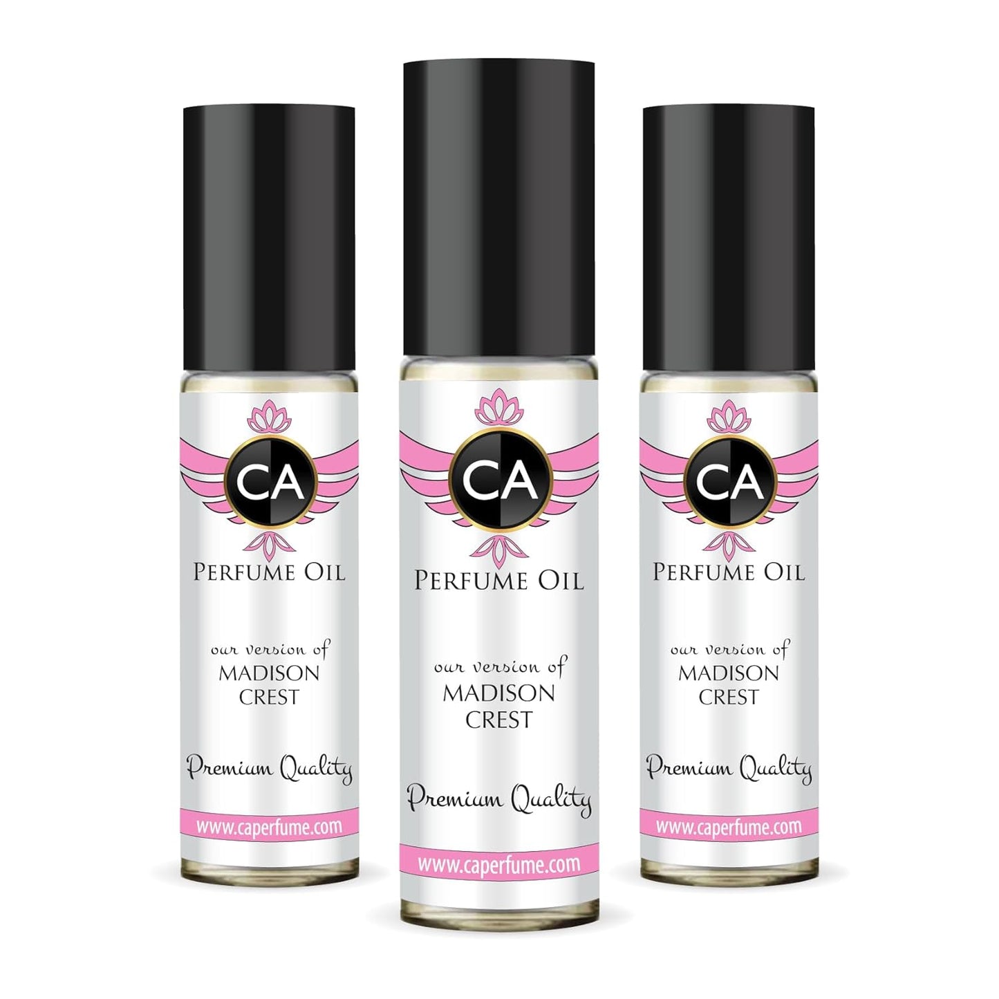 CA Perfume Impression of Madison Crest for Women Eau De Parfum Chypre Floral Scent Long Lasting Perfumes for Women Travel Size TSA Ready for Day and Night Wear 0.33 Fl Oz 10ml (Pack of 3)