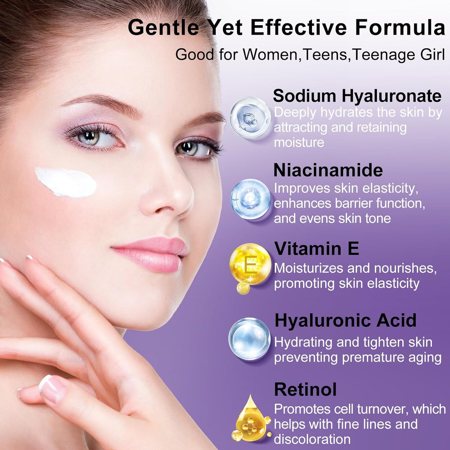 Skin Care Set,6Pcs Professional Womens Teens Tighten Lift Firm Skincare,Hydrate Anti-Aging Facial Routine Kit Travel Gift Set,Birthday Christmas Secret Santa Gifts for Women Teenage Girl Wife Mom