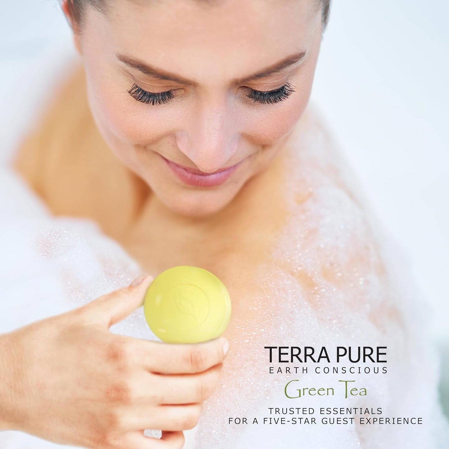 Terra Pure Bar Soap, Travel Size Hotel Amenities, 1.25 oz (Pack of 100)