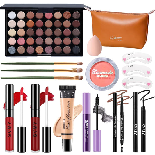 Makeup Set for Women, Makeup Full Kit for Beginners & Professionals, Travel Makeup Set for Teens & Adults, Makeup Gift Set for Girls, Eyeshadow Palette, Lip Gloss, Face & Eye Make up