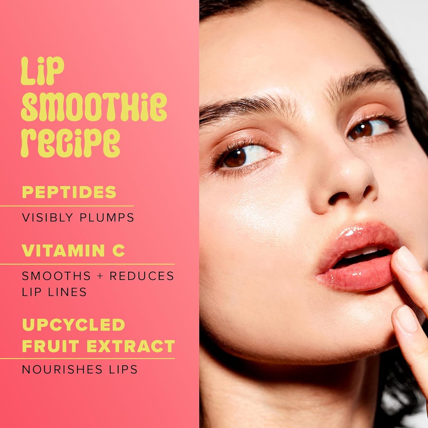 Farmacy Lip Smoothie Trio – Hydrating Peptide Lip Balms with Vitamin C in Apple, Mango & Pear Kiwi Flavors (10g Each) for Nourished, Plump Lips