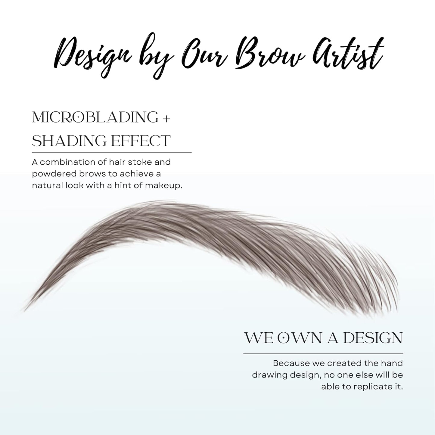 Bliss and Beyond USA, 2 Sheets Waterproof Eyebrow Tattoo Stickers, Long Lasting, Natural Looking Fake Eyebrows for Alopecia, Chemo, Cancer Gift. Same Size (Dramatic Hollywood, Brown)