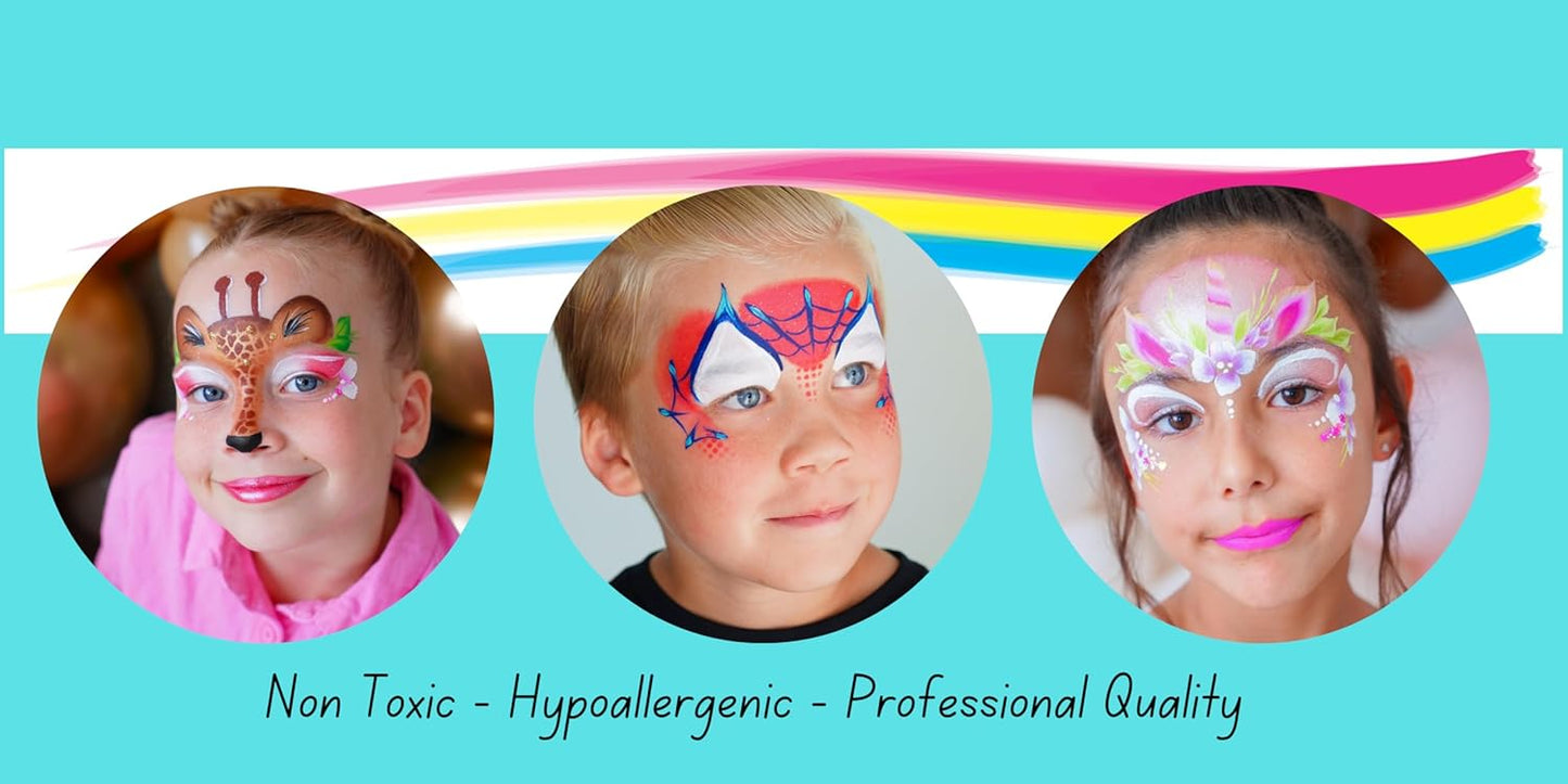 1 Stroke Palette 10 x 10g Face and Body Paint