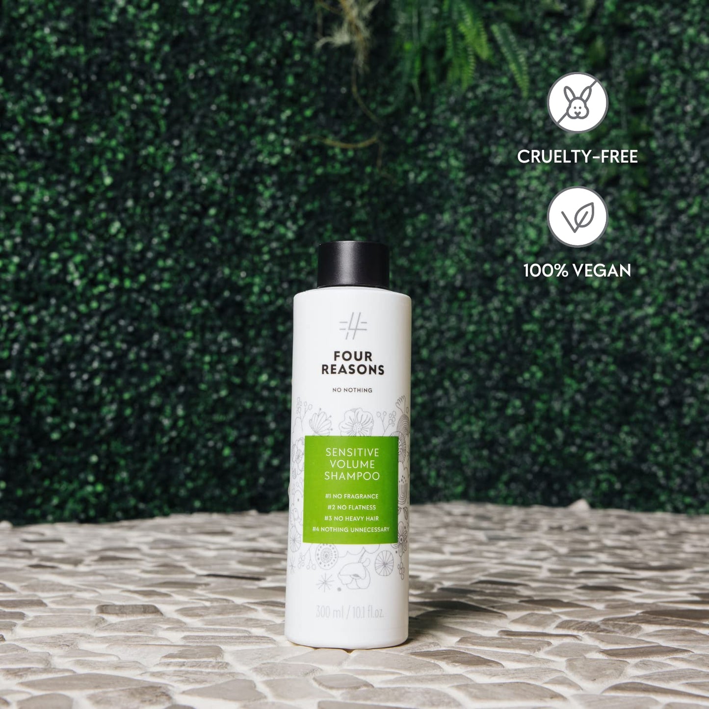 No nothing Sensitive Volumizing Shampoo - Fragrance Free - Hypoallergenic, Vegan, Paraben Free - Unscented Volume Shampoo for Sensitive Scalp and Skin – 10.15 oz