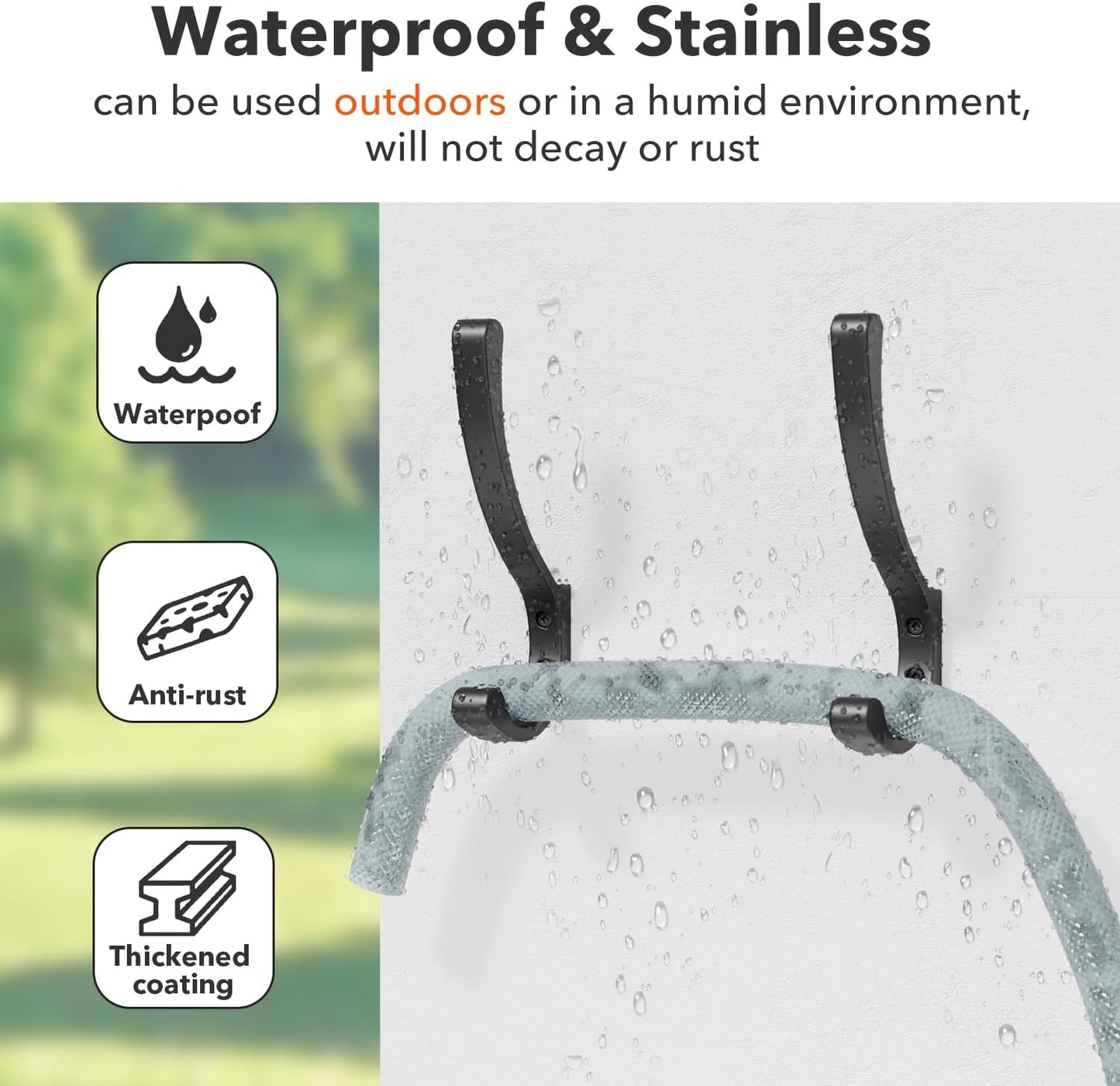 Coat Hanger Hooks Wall Mount - Backpack Hooks,Metal Wall Hooks For Hanging Heavy Duty,Screw In Hooks For Hanging Clothes,Black Coat Hooks For Wall,Purse Hanger For Wall,Wall Mounted Bag Hooks (6 Pack)