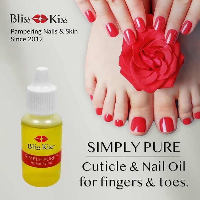 Bliss Kiss 3-Refillable Cuticle Oil Pens + Simply Pure Nail & Cuticle Oil