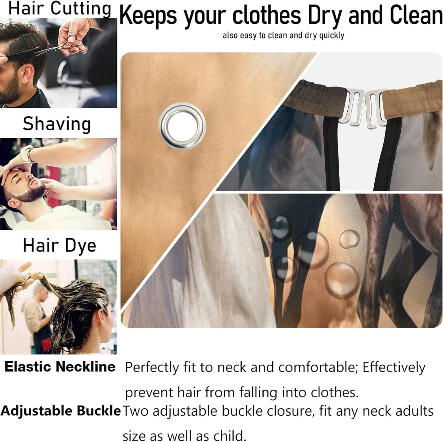 Stylish Barbershop Salon Barber Cape Haircut Cape Salon Apron Unisex Hair Cutting Apron for Men Women